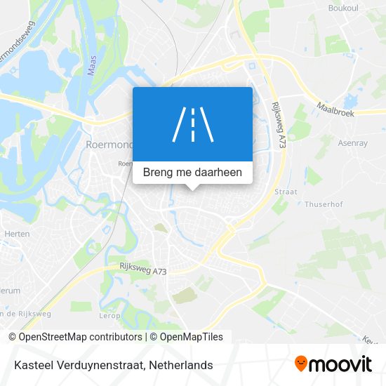 Kasteel Verduynenstraat kaart