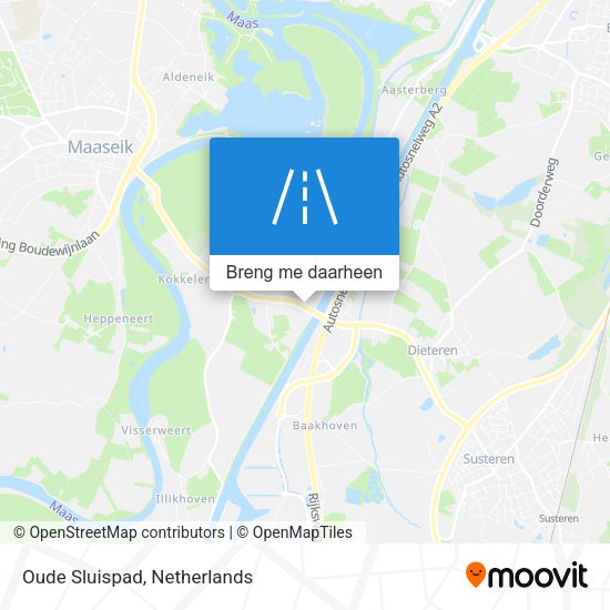 Oude Sluispad kaart
