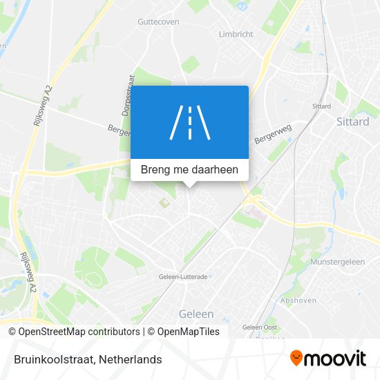 Bruinkoolstraat kaart
