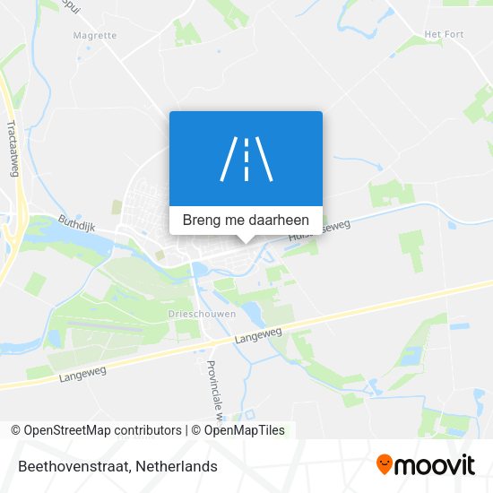 Beethovenstraat kaart