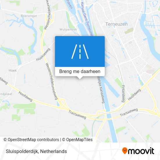Sluispolderdijk kaart