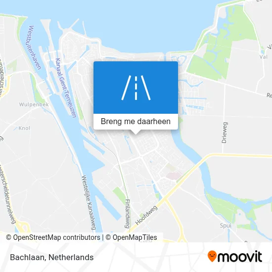 Bachlaan kaart