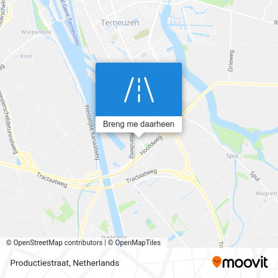 Productiestraat kaart
