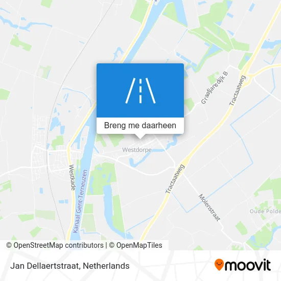 Jan Dellaertstraat kaart