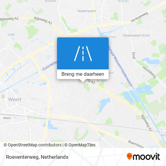 Roeventerweg kaart