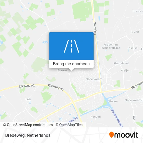 Bredeweg kaart