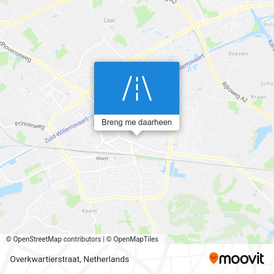 Overkwartierstraat kaart