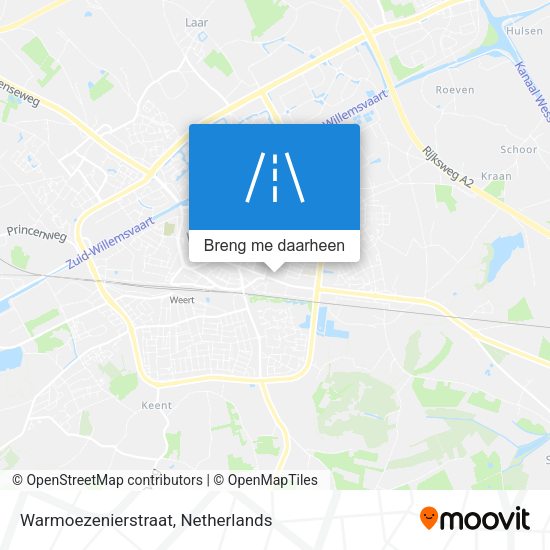 Warmoezenierstraat kaart
