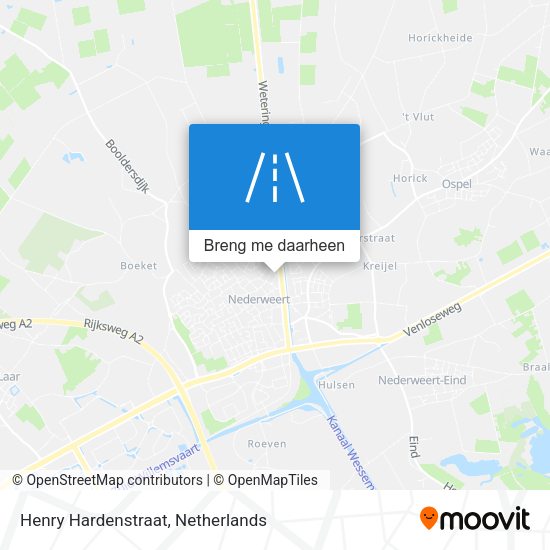 Henry Hardenstraat kaart