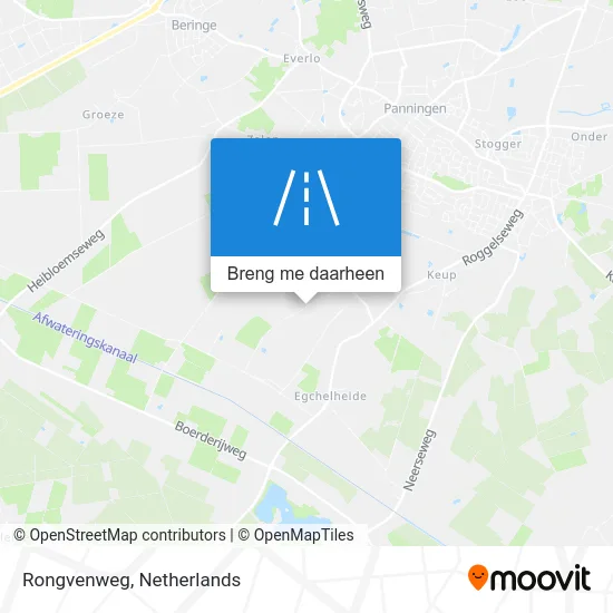 Rongvenweg kaart