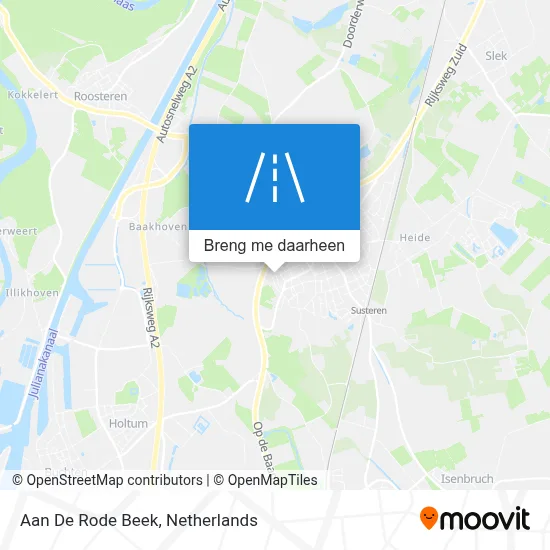 Aan De Rode Beek kaart