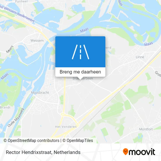 Rector Hendrixstraat kaart