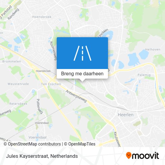 Jules Kayserstraat kaart