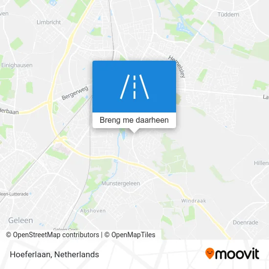 Hoeferlaan kaart