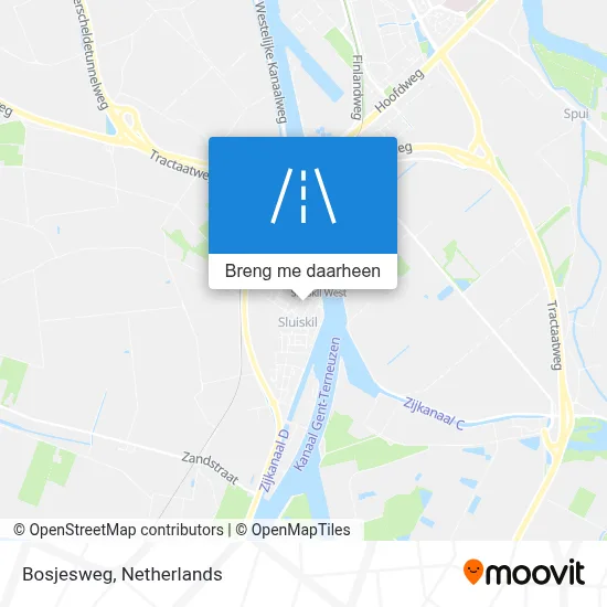 Bosjesweg kaart