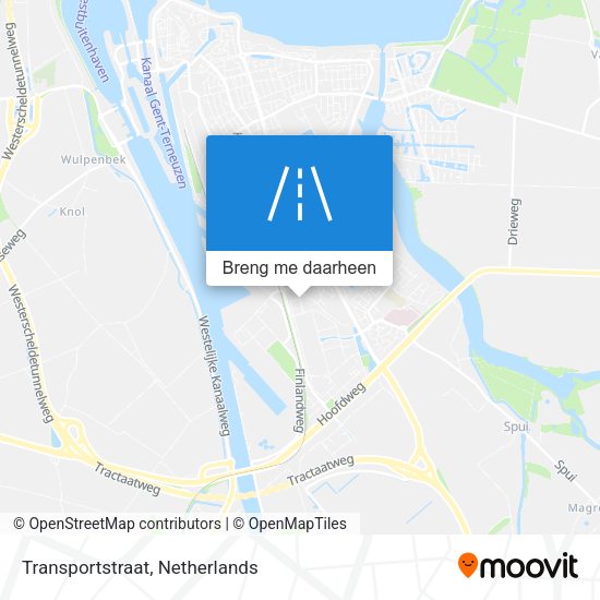Transportstraat kaart
