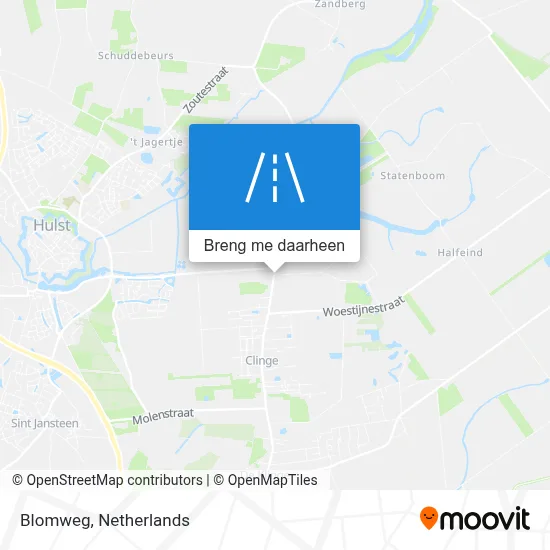 Blomweg kaart