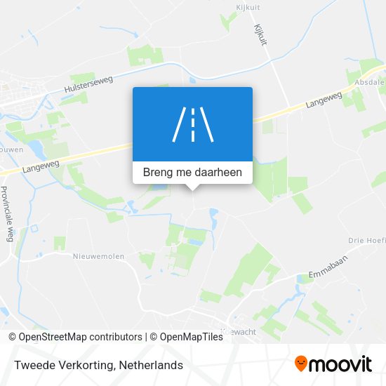 Tweede Verkorting kaart