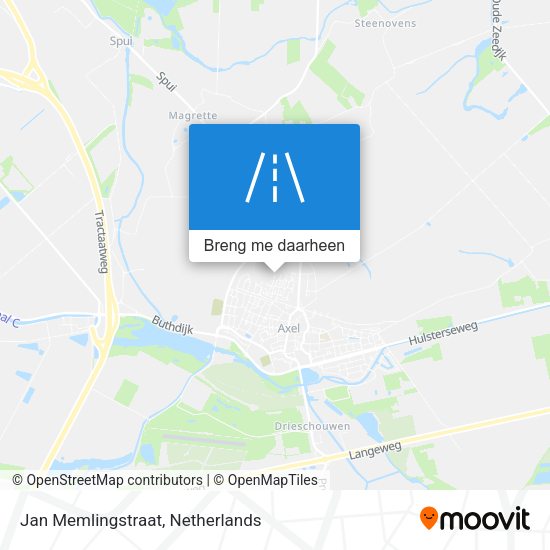 Jan Memlingstraat kaart