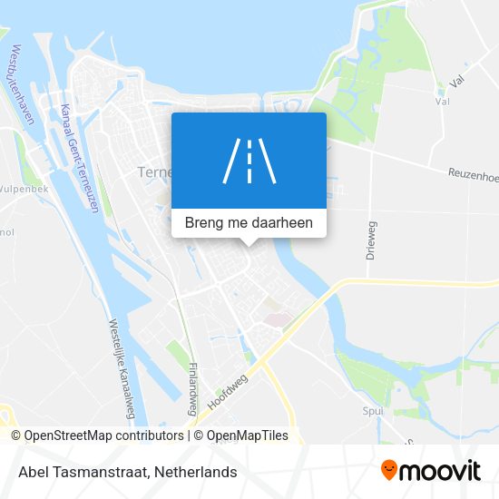 Abel Tasmanstraat kaart