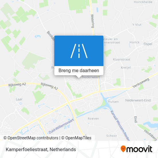 Kamperfoeliestraat kaart