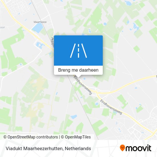 Viadukt Maarheezerhutten kaart