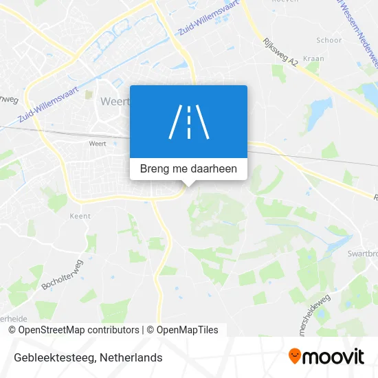 Gebleektesteeg kaart