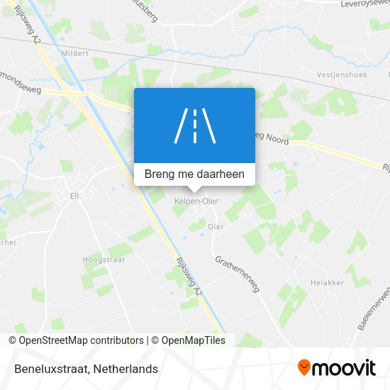 Beneluxstraat kaart
