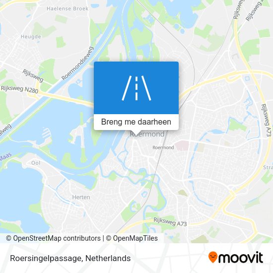 Roersingelpassage kaart