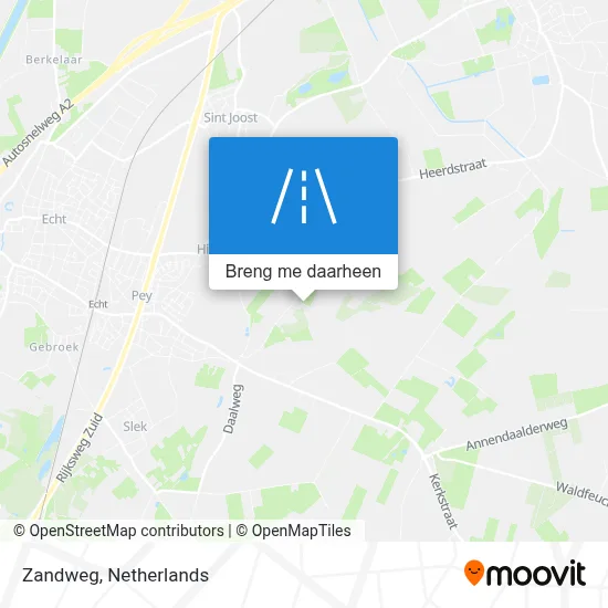 Zandweg kaart