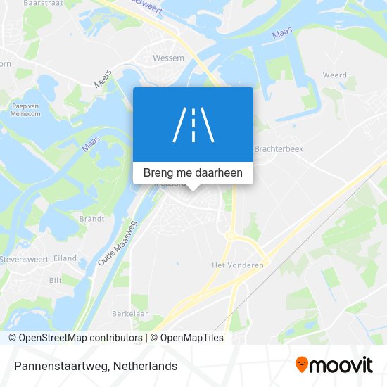 Pannenstaartweg kaart