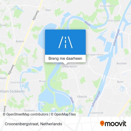 Croonenbergstraat kaart