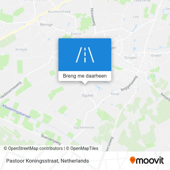 Pastoor Koningsstraat kaart