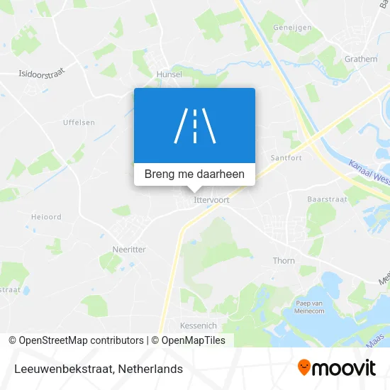 Leeuwenbekstraat kaart