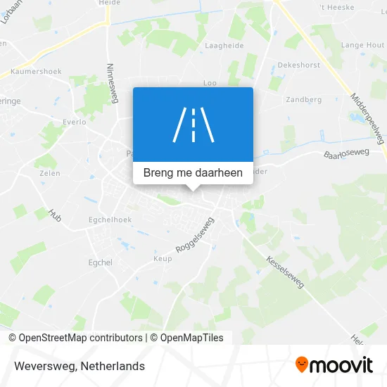 Weversweg kaart