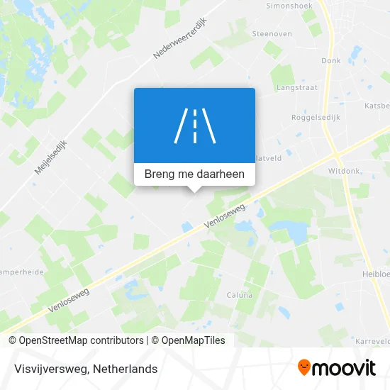 Visvijversweg kaart