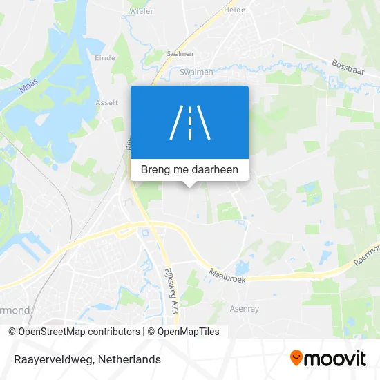 Raayerveldweg kaart