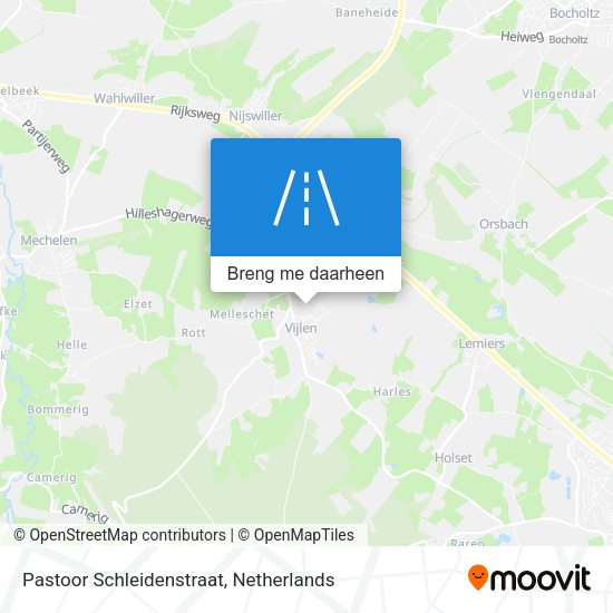 Pastoor Schleidenstraat kaart