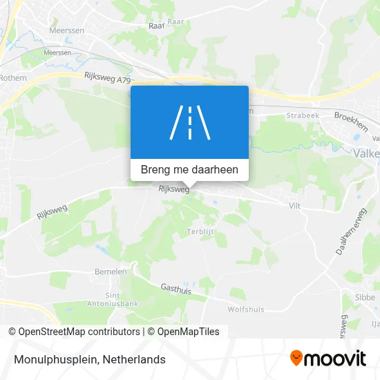 Monulphusplein kaart