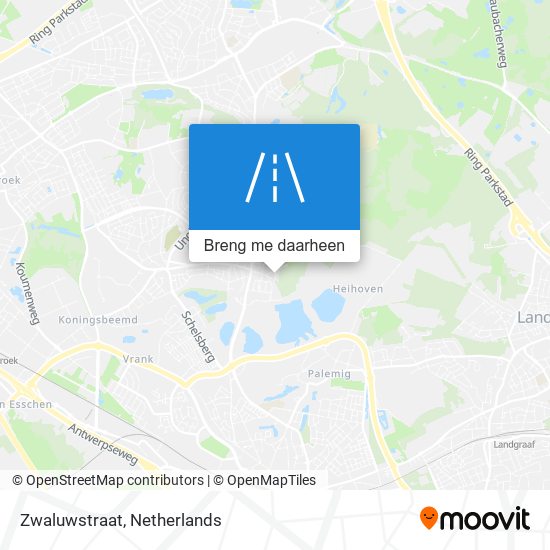 Zwaluwstraat kaart