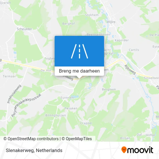 Slenakerweg kaart