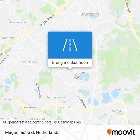 Magnoliastraat kaart