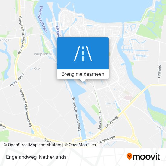 Engelandweg kaart