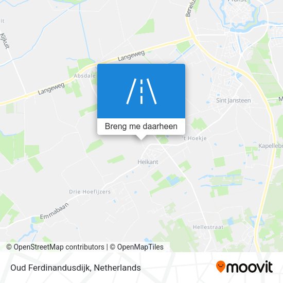 Oud Ferdinandusdijk kaart