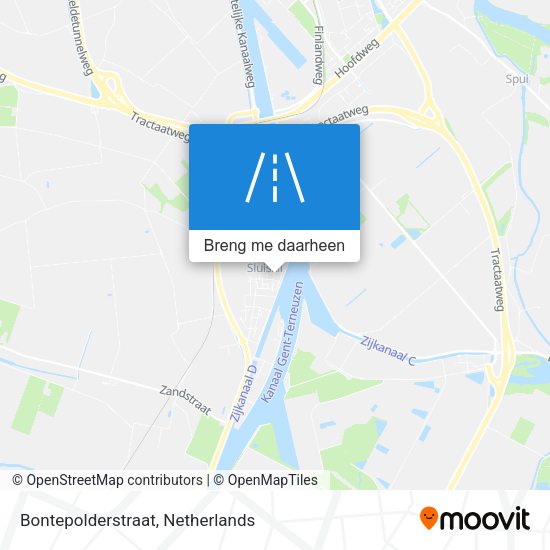 Bontepolderstraat kaart