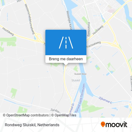 Rondweg Sluiskil kaart