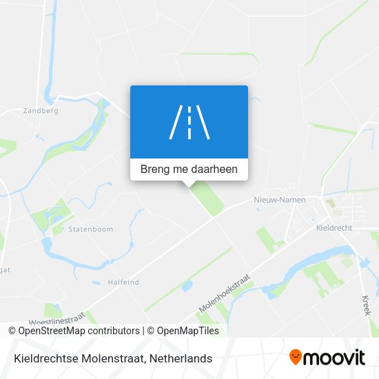 Kieldrechtse Molenstraat kaart