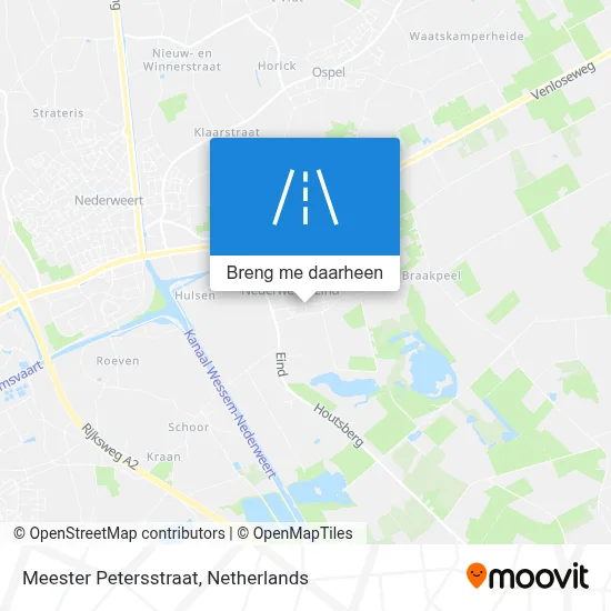 Meester Petersstraat kaart