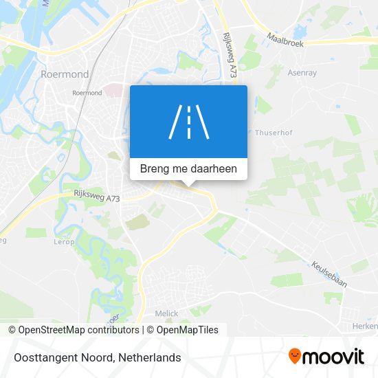Oosttangent Noord kaart