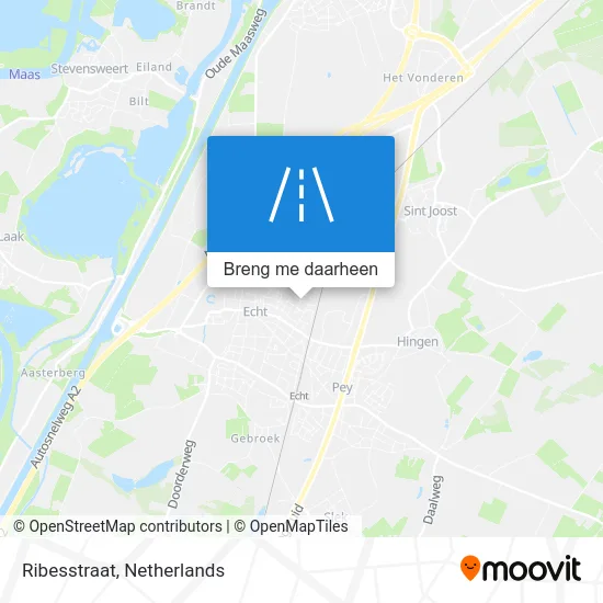 Ribesstraat kaart